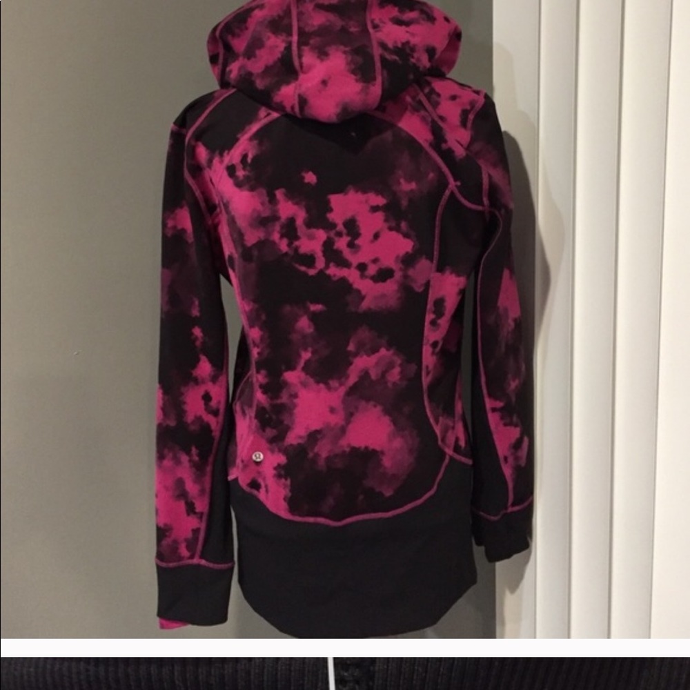 lululemon athletica Black and Hot Pink Tie-Dye Hoodie